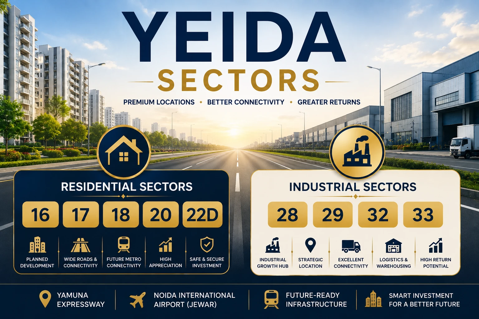 Why YEIDA Sectors Are Becoming Investment Hotspots ?